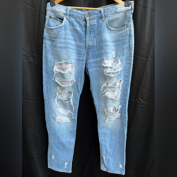 H&M Denim - H&M boyfriend ribbed jeans